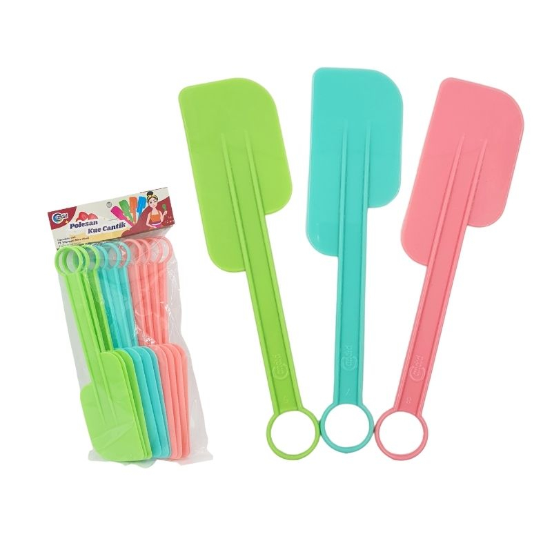 Candid Polesan Kue CANTIK / Solet Plastik / Spatula Kue Plastik Murni PP5