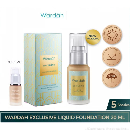 WARDAH EXCLUSIVE LIQUID FOUNDATION 05 COFFEE BEIGE 20 ML