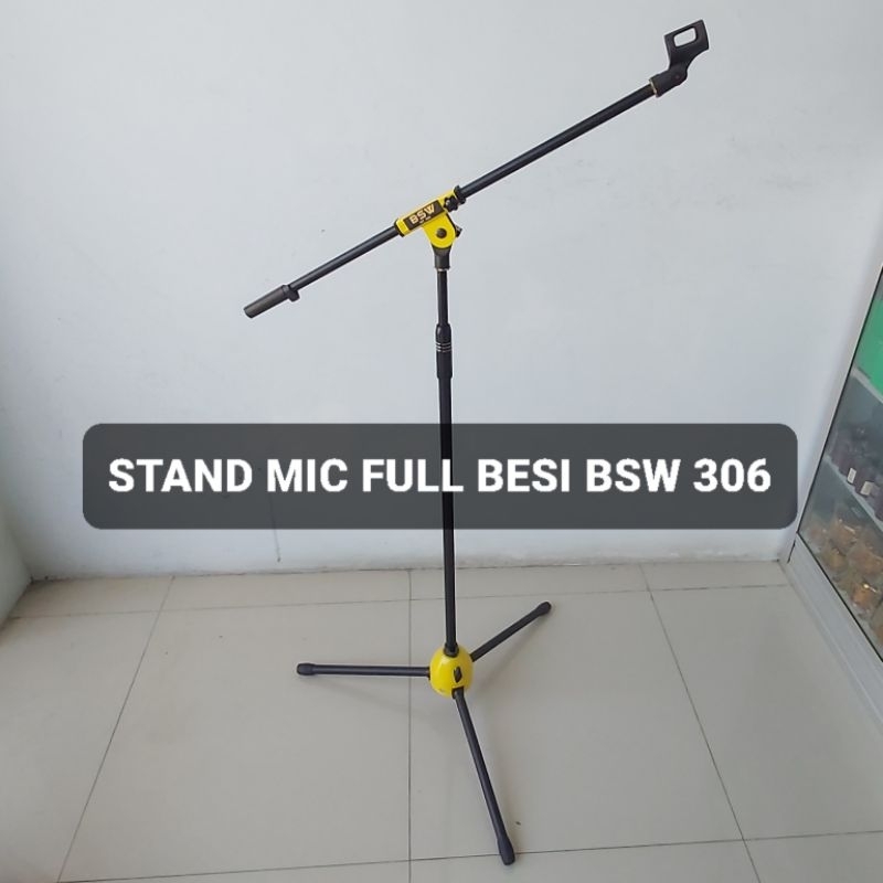 BSW Stand Microphone Full Besi BSW 306 Tiang Mic Mik