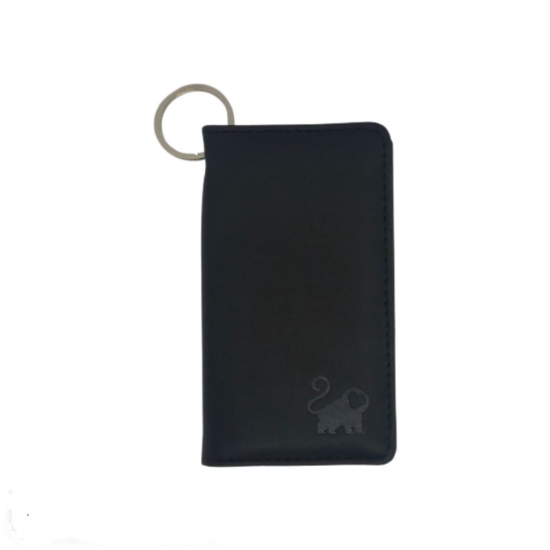 Kuul Industries - Dompet Kulit Hitam | STNK Mobil Motor Gantungan Kunci Mobil Motor Lipat Dua | Dompet Kunci Truf Key Wallet