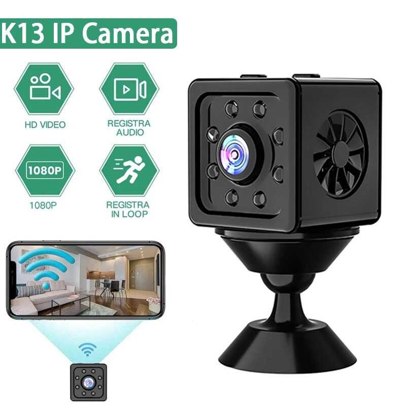 Mini WiFi IP Camera CCTV IR Sensor 1080P Kamera HD Koneksi Wifi Mode Malam Sensor IR Baterai Isi Ulang Berkualitas