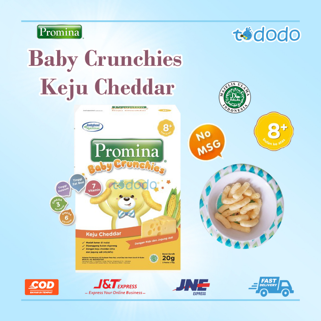 Promo Promina Baby Crunchies Keju Cheddar - Snack Bayi 20gr