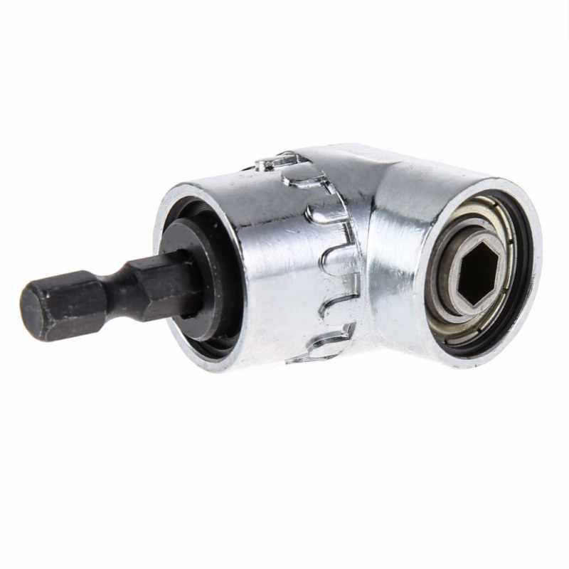 Mata Bor Extension Siku L Angle 60mm 1/4&quot; Right Angle Drill 1/4inch 105°