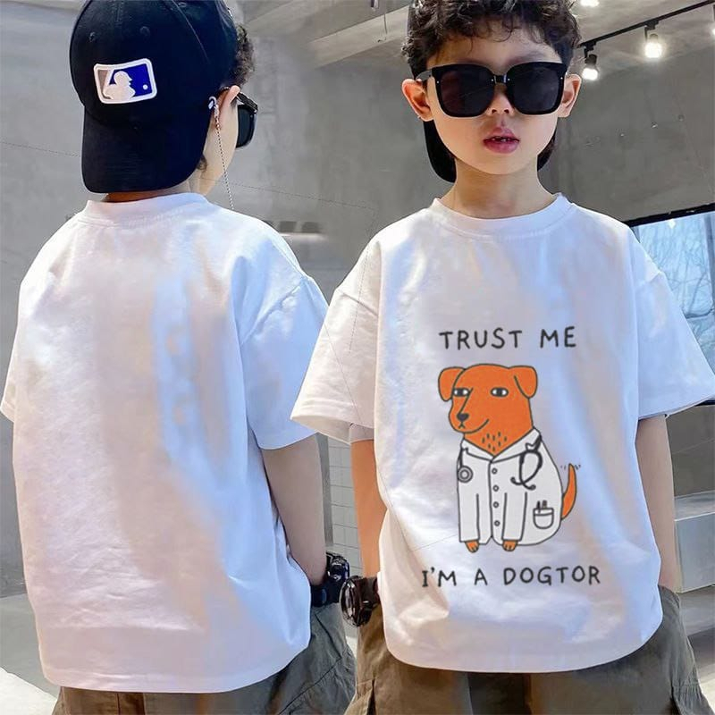 Amspro Kaos Katun24s Anak Kaos Oversize Anak Baju ana Kaos Anak Atasan Anak Dogtor