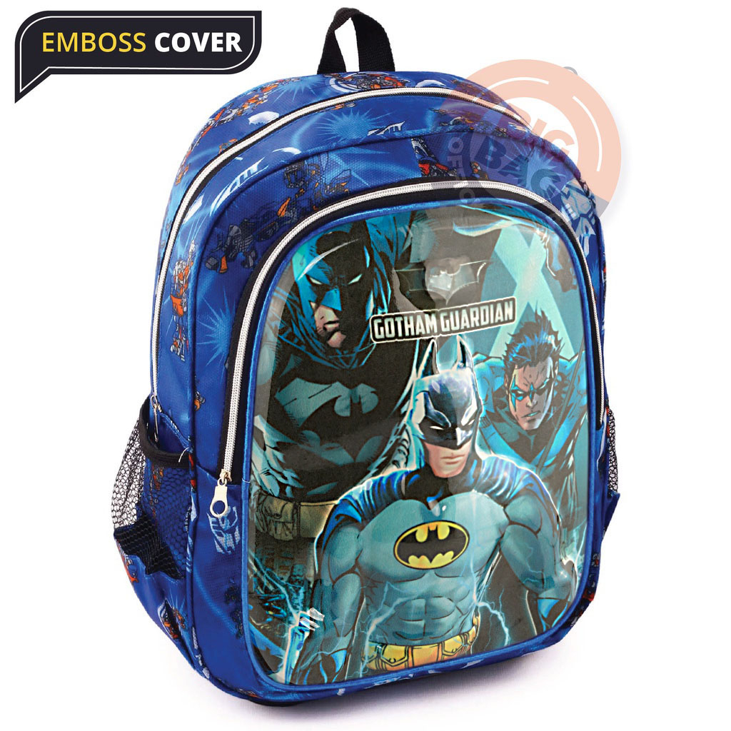 RTM - RANSEL LED SD 4D - IMPORT BEST QUALITY RANSEL SUPER HERO SHIELD BOBOIBOY / SUPERHERO / SQ GAME TAS RANSEL FF NYALA - RANSEL EMBOSS CRACK - RANSEL SEKOLAH