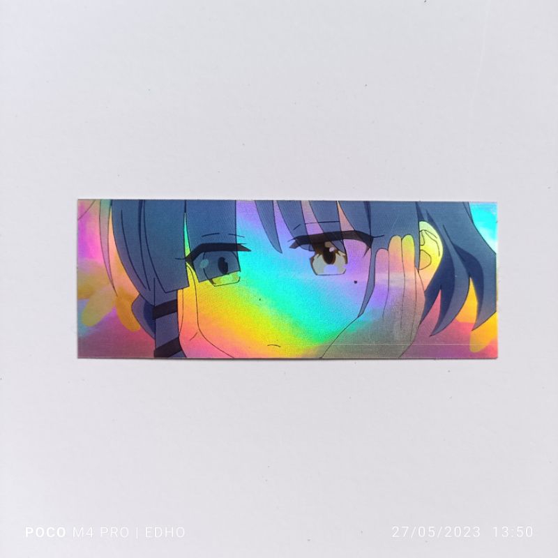 

stiker hologram anime bocchi the rock / stiker hologram bocchi / stiker anime hologram