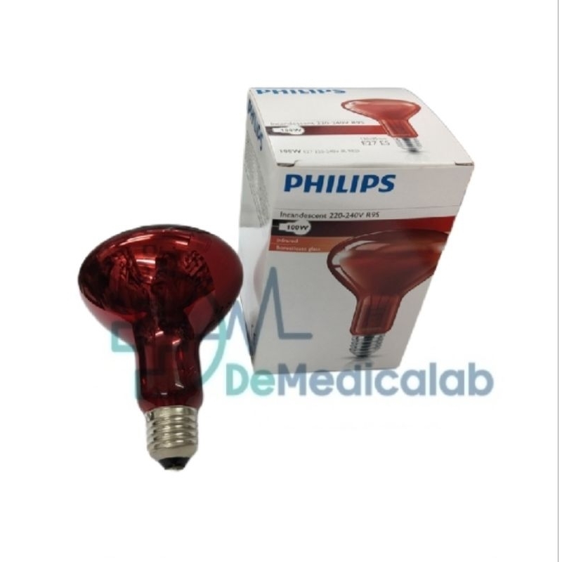 Bohlam Terapi Philips 100 Watt / Bohlam Infrared Philip 100 W Beurer
