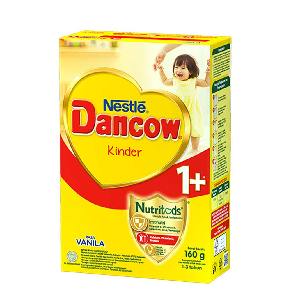 

Nestle Dancow 1+ dengan Nutritods Susu Pertumbuhan Rasa Vanila 1-3 Tahun Box 160 gr