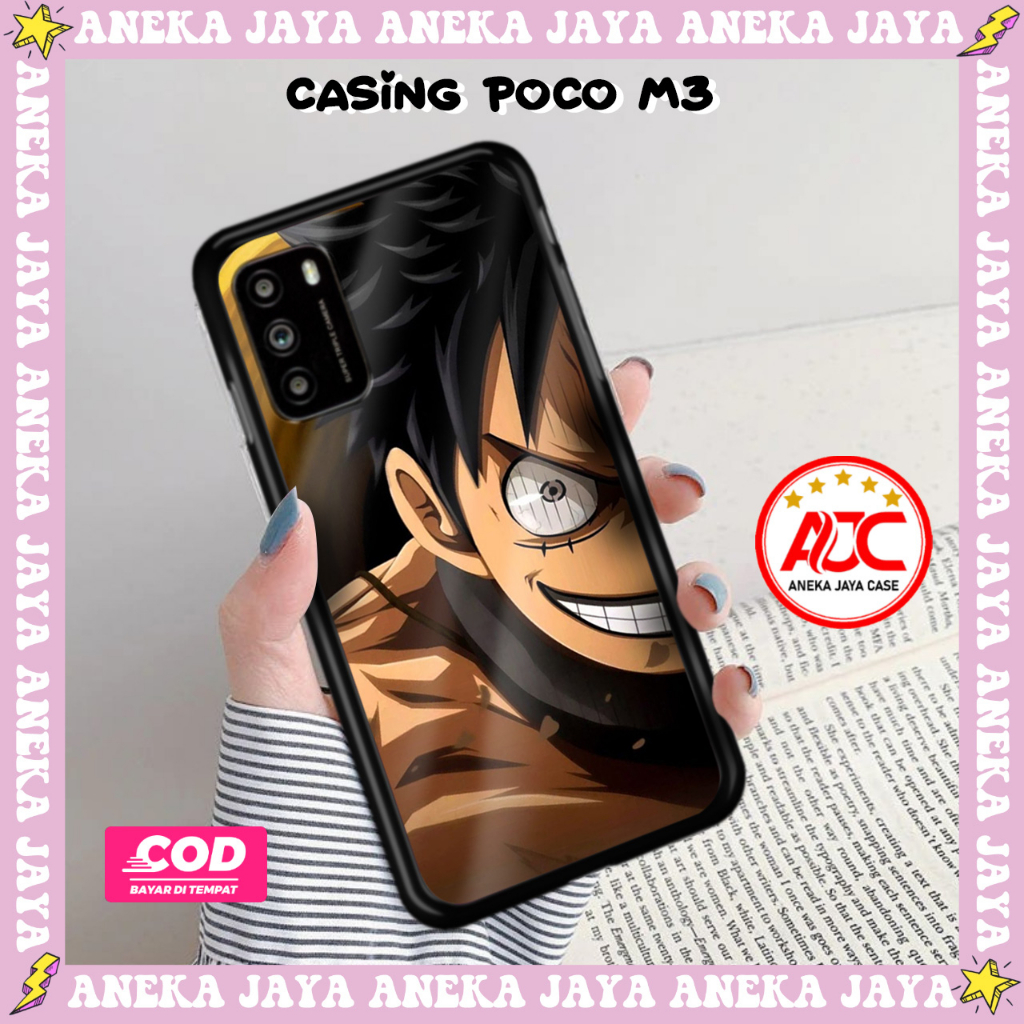 Case poco m3 casing hp poco m3 kesing terbaru case anime motif [ ANIMELUFFY01 ] case softcase hardca