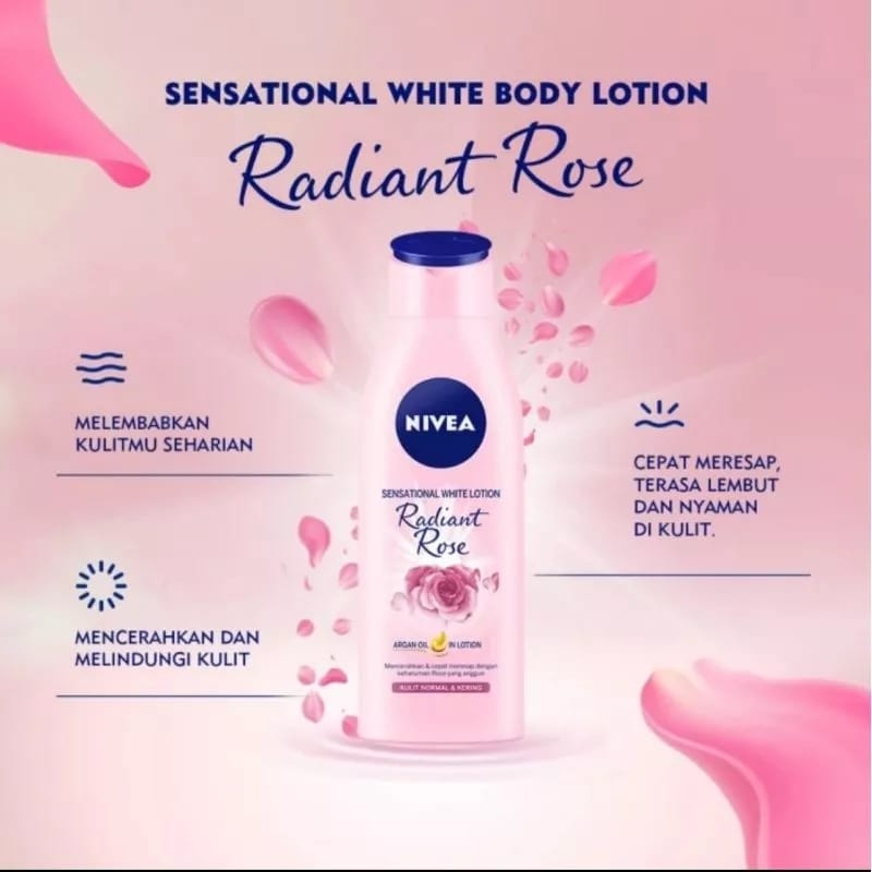 FREE Nivea Sensational Bright Radiant Rose Lotion 200ml