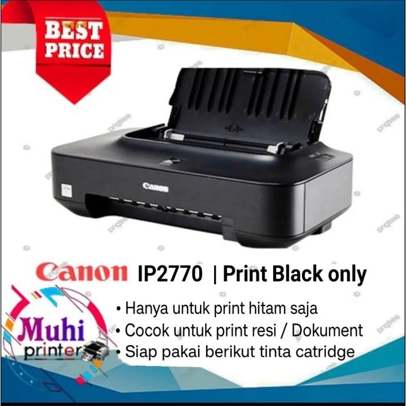 Printer ip2770 | print hitam saja | Cetak resi onlienshop & Document | Second