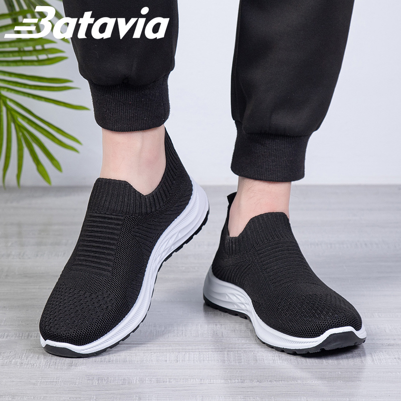 Batavia Sepatu Pria Model Slip On Terkini Sepatu Casual Sepatu Pria Modis B32