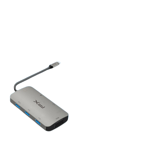 Hub Converter USB Type C 3.1 to HDMI 4K VGA USB 6 in 1 PX UCH60 UCH 60