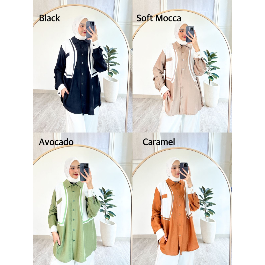 Artemis Fashion~ IMPORT GENIA BASIC / CALVINA BASIC / KIARA BASIC / JODIE BASIC/ ARIEL CARDY TOP/JOANNA BASIC  (LD 120, LD BESAR), RUBY CULLOTE // Atasan Import kemeja, cek caption.