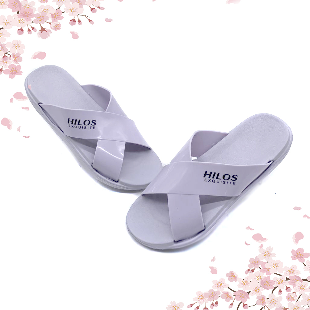 Sandal Slip On Wanita Terbaru Sandal Wanita Bahan Karet Silang Size 36-40