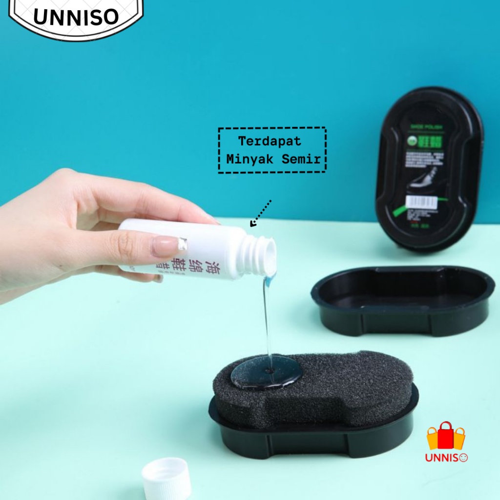 UNNISO - Semir Sepatu Portable / Shoe polish / Quick Shine Sponge Brush