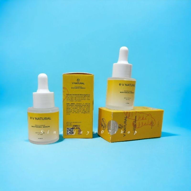 SERUM V NATURAL TEMULAWAK WHITENING SERUM EXTRACT TEMULAWAK ORIGINAL BPOM 20ml