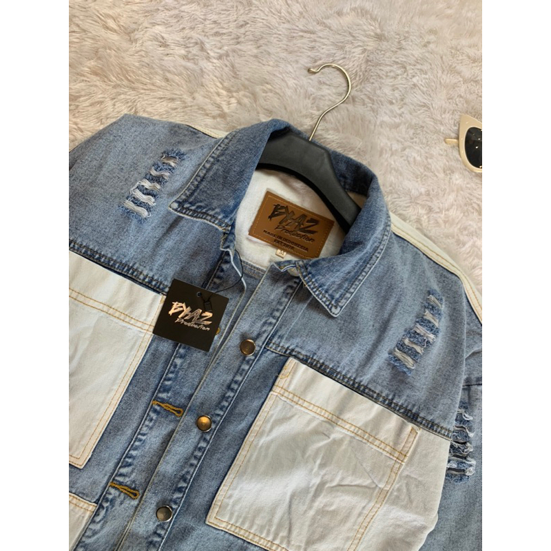 Jacket Jeans Crop Women BYAZ