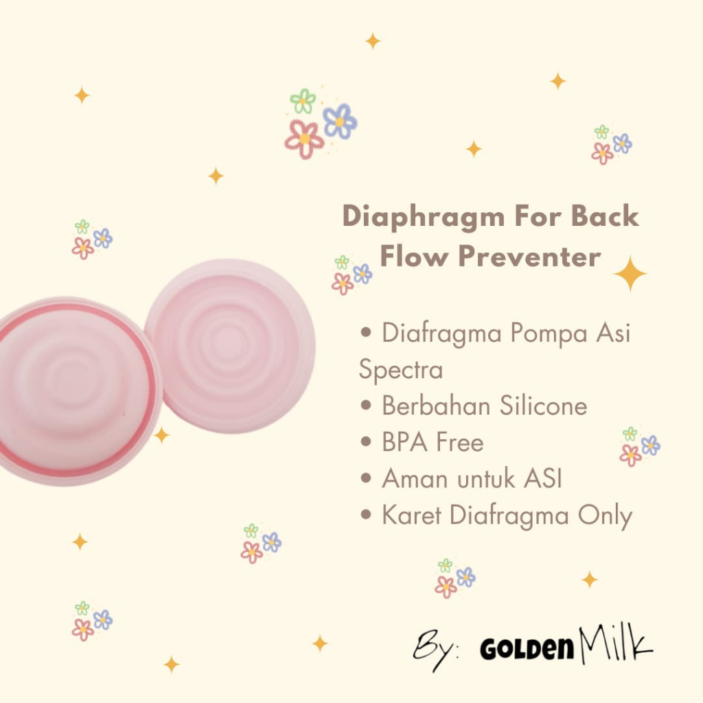 Golden Milk Diaphragm For Back Flow Preventer / Breastpump Membrane /Diafragma Spectra / Karet Back Flow Spectra / Kinmade membran diafragma