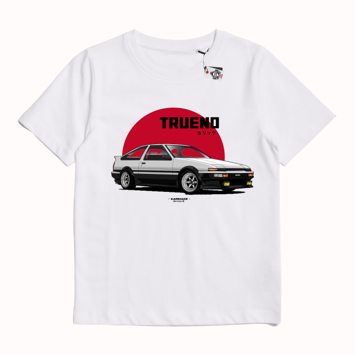 KARIMAKE Kaos Baju T Shirt Distro Anak Unisex Gambar Mobil TOYOTA AE86 TRUENO 90 ENTHUSIASM