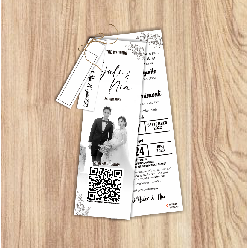 Undangan Pernikahan Aesthetic, keren, murah, simple