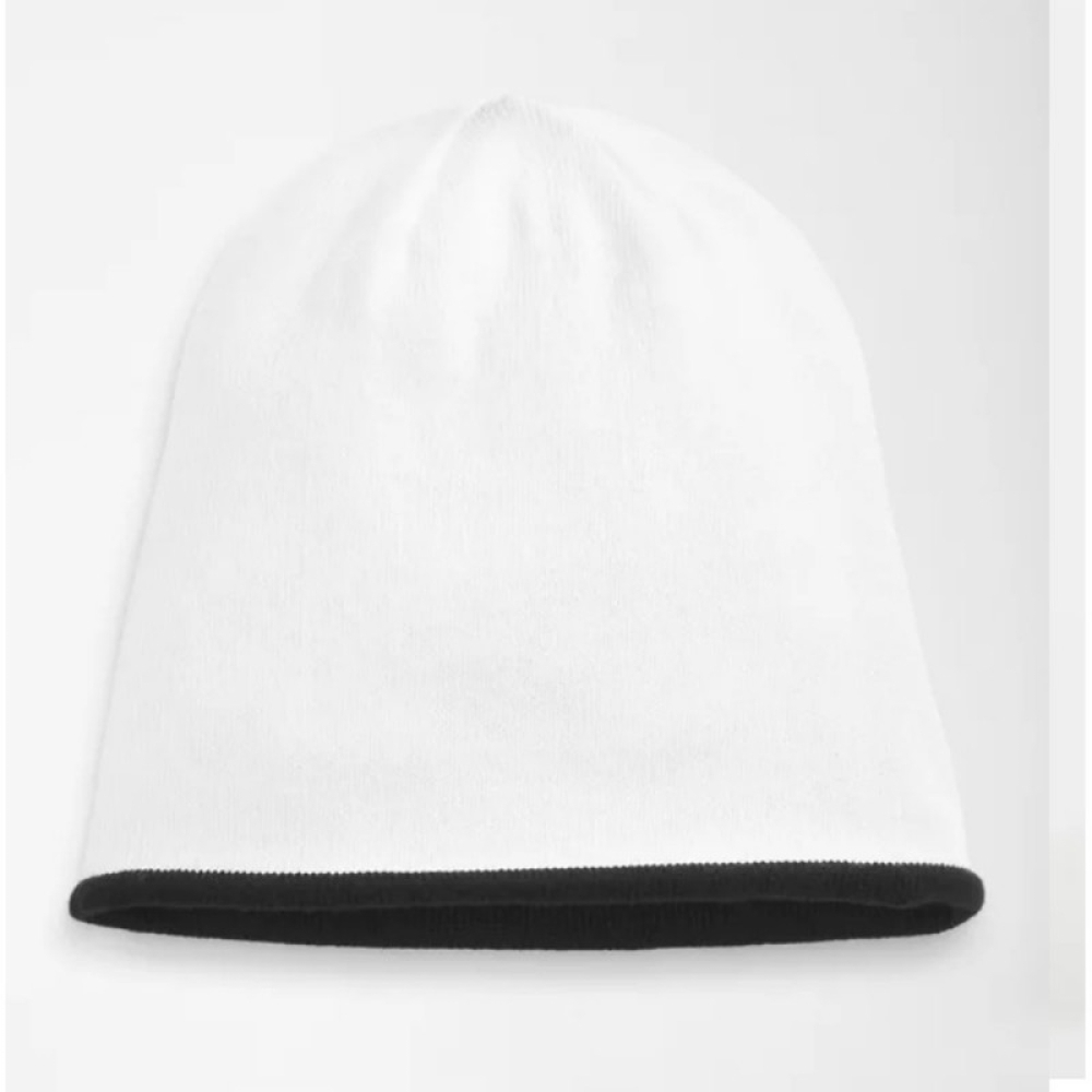The North Face TnF Reversible Highline Beanie Black White NF0A5FW8 Topi Kupluk Original