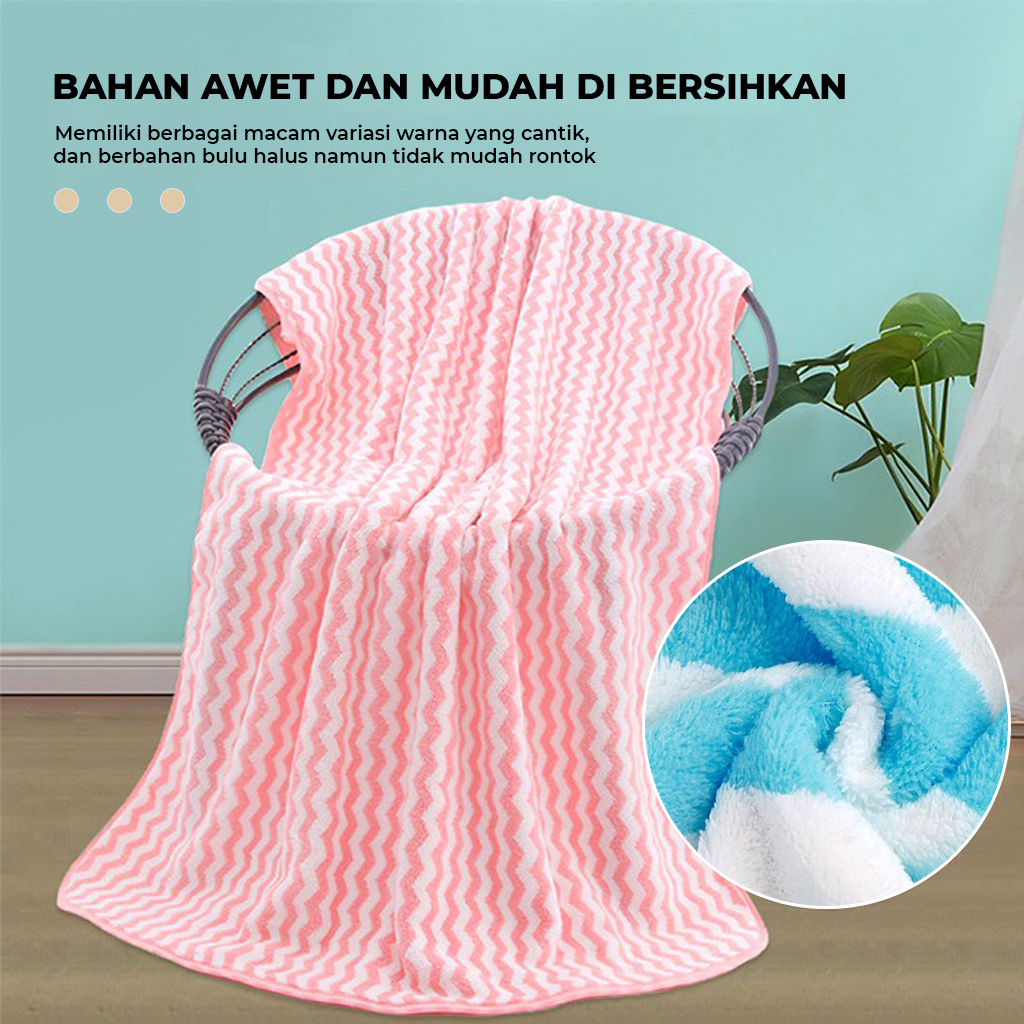 Handuk Mandi Towel Penutup Badan Anduk Dewasa Pengering Tubuh Rambut Basah Untuk Mandi Halus Lembut Handuk Microfiber | GROSIRXPRESS