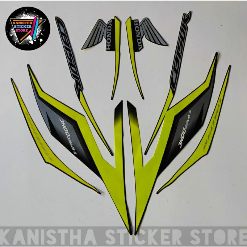 striping honda cb150r cb 150 r 2018 hitam hijau striping motor cb150r terbaik