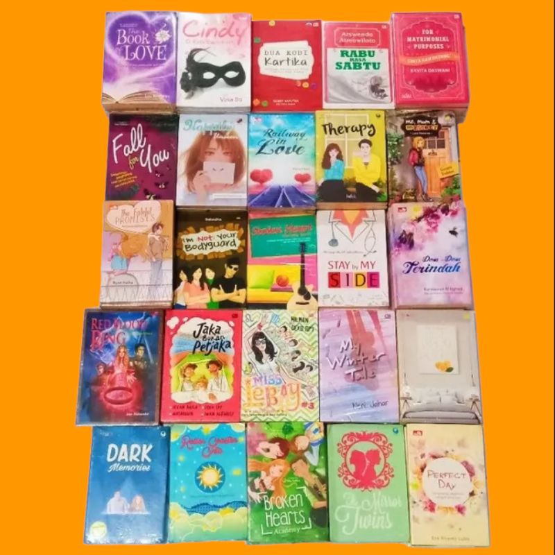 Obral buku bacaan Novel Remaja // fantasi // dewasa // best seller // teenlit // cerpen // Amore // 