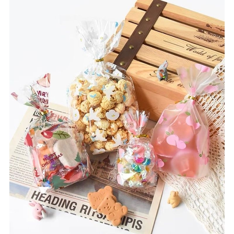 50pcs/pack PLASTIK ROTI COOKIES /GODDIE BAG HADIAH HAMPERS ULTAH PC-21