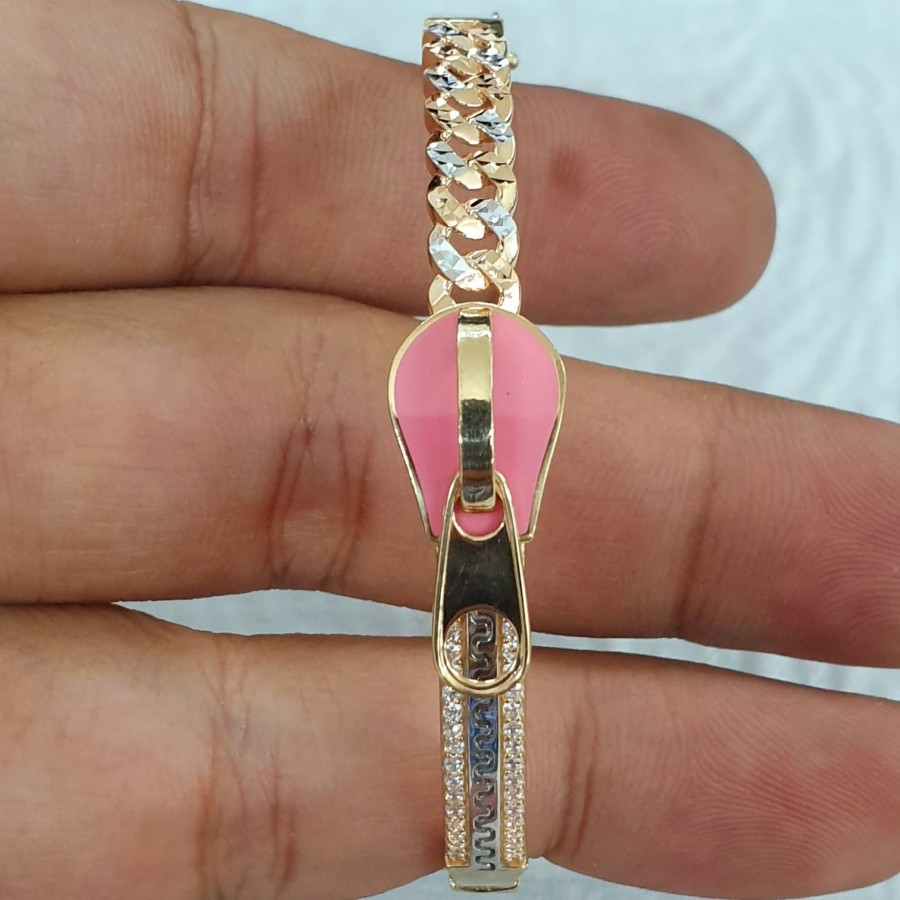 gelang sisik naga variasi ziper emas 70% 700 70 %