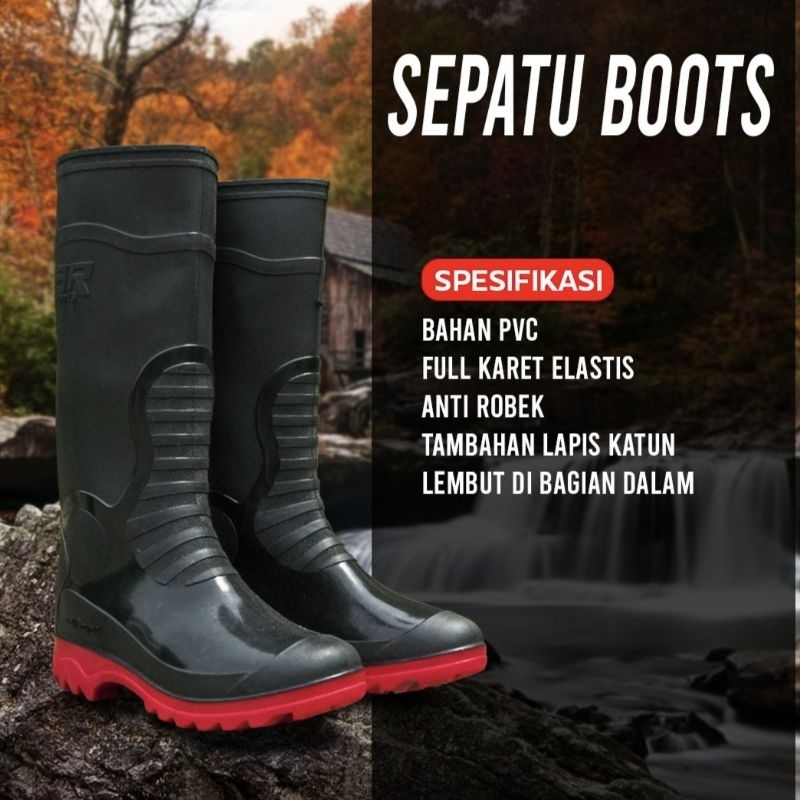 SEPATU BOOTS AIR ARDILES BACKHOE TERBARU ORIGINAL MURAH TINGGI 36.5CM