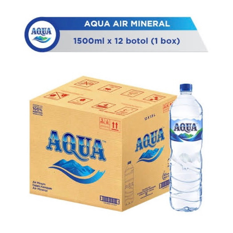 

Aqua Air Mineral Botol 1500ml (Isi 12/Karton)