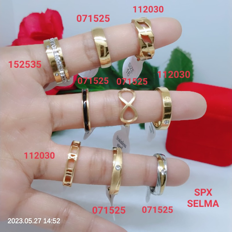 Cincin Titanium Premium Perhiasan Aksesoris Fashion Terlaris Termurah Tidak Luntur Dan Tidak Berkarat