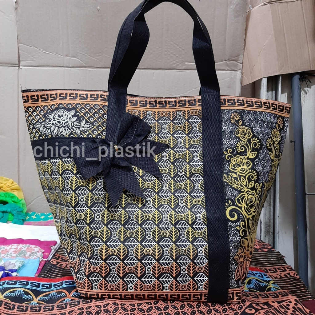 tas hajatan spunbond batik warna tebal 22 lusinan