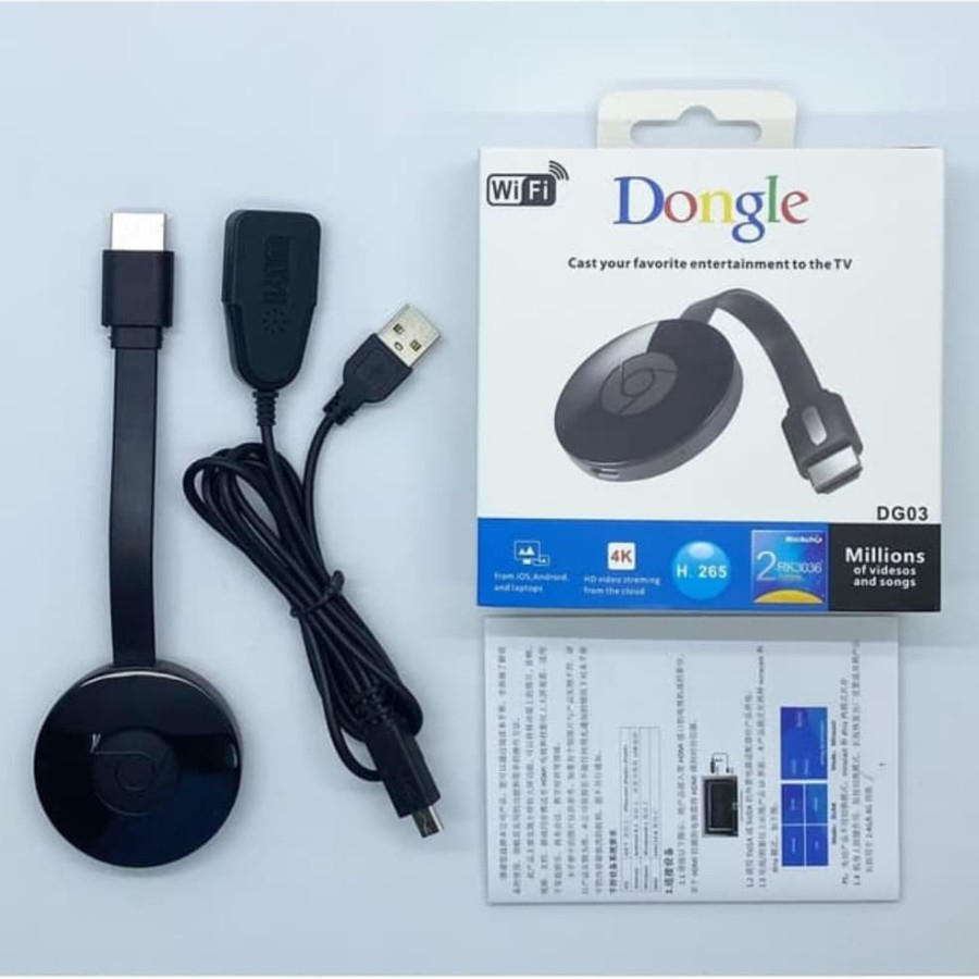 Dongle HDMi TV DG03 HDMI Dongle TV 4K DG 03 anycast