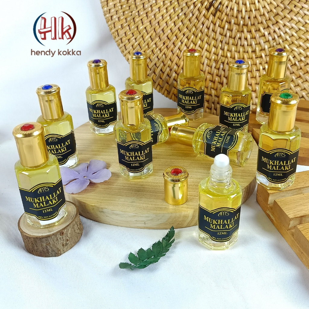 PARFUM SHALAT MUKHALLAT MALAKI 12ML WANGI TAHAN LAMA FULL BIANG