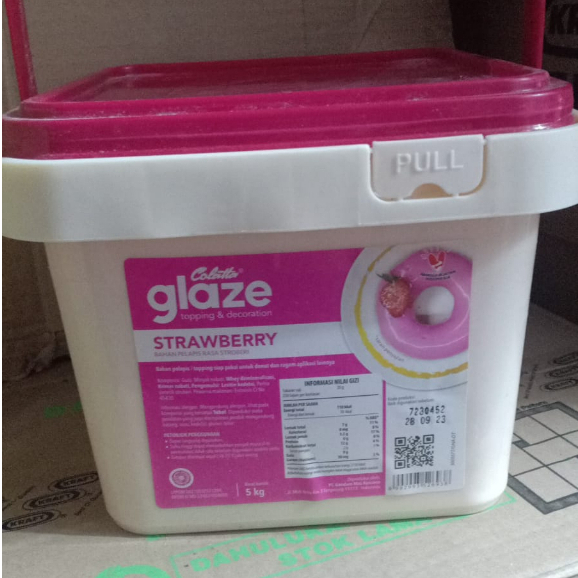 

(REPACK) COLATTA Glaze Topping Donat / Kue / Roti - Strawberry