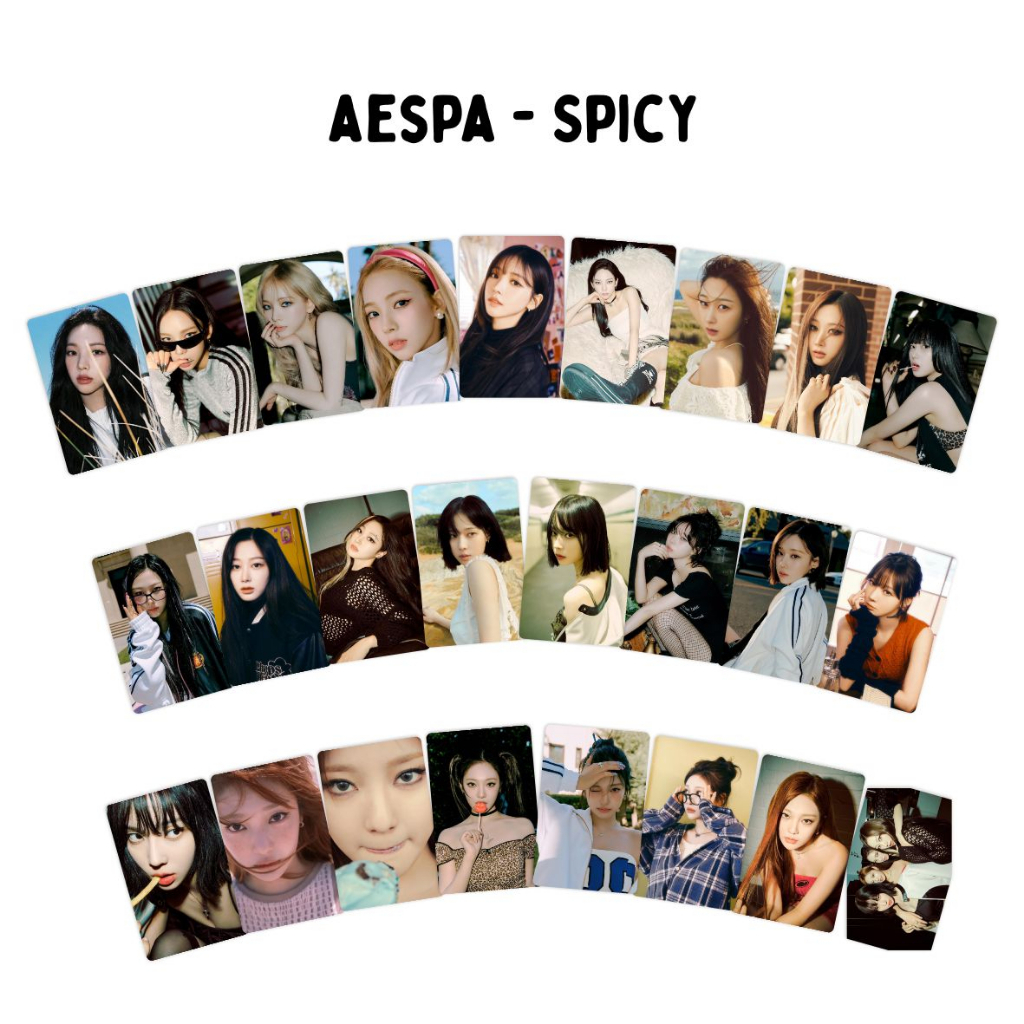 [1 SISI] Photocard Aespa Spicy Isi 25 pcs Unofficial