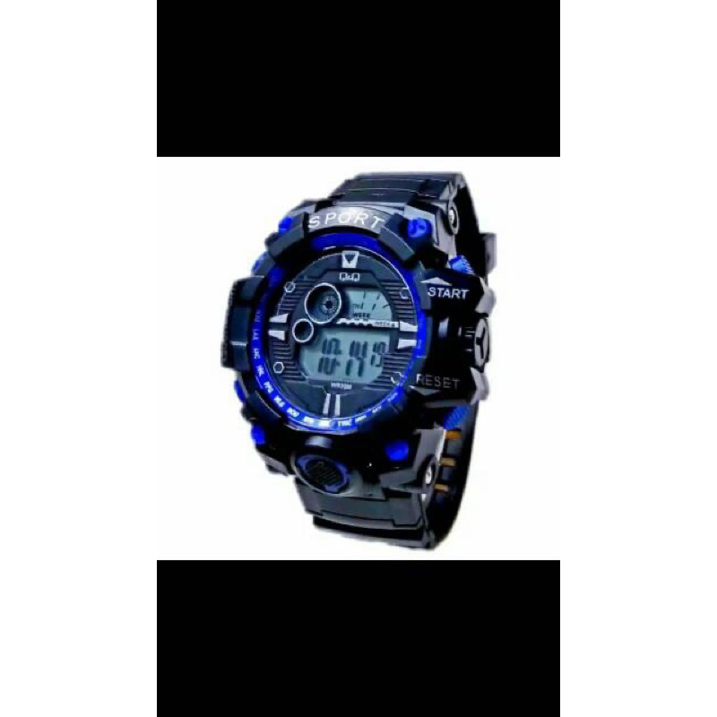 COD) Jam Tangan Pria Sport Watch/Q&amp;Q strap Rubber (Dikirim Dari Jakarta)