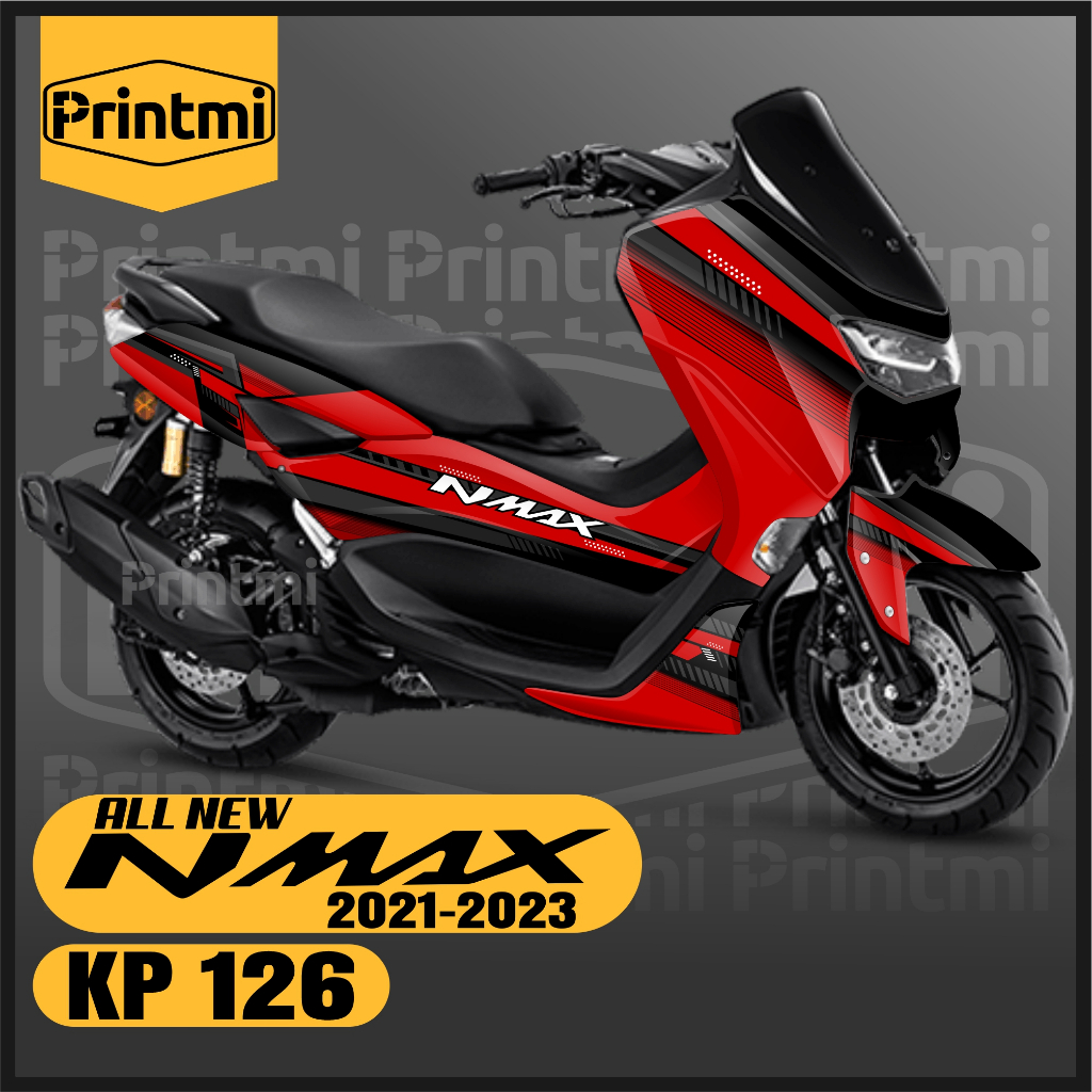 Printmi Stiker Decal Motor Nmax 155 New 2021 2022 2023 2024 Full Body Abs Connected Yamaha Variasi M