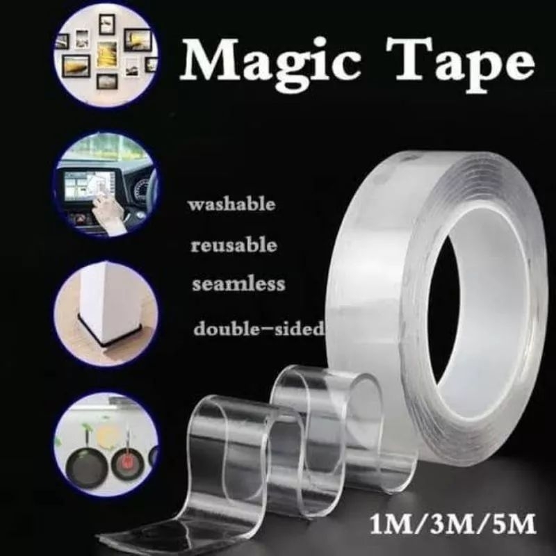 

ML-selotip bening super kuat / nano tape / double tape tempelan serbaguna万能纳米胶