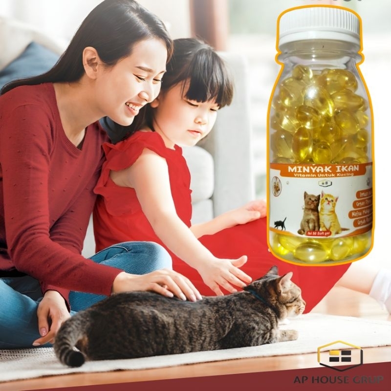 MINYAK IKAN FISH OIL VITAMIN KUCING &amp; ANJING || VITAMIN PENGGEMUK KUCING