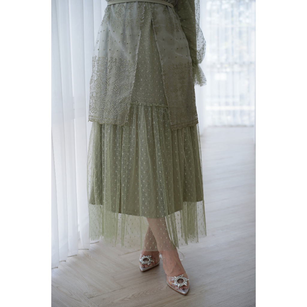 Aura Label - Jasmine Dress in Sage Green