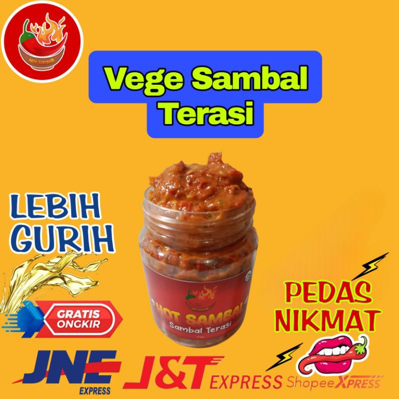 

Vegetarian sambal terasi dari hot sambal