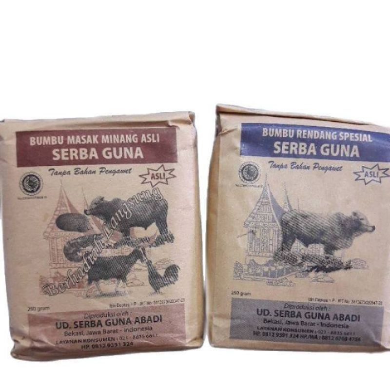 

BUMBU MASAK SERBAGUNA 250gr /BUMBU MASAK ASLI MINANG /BUMBU RENDANG /BUMBU GULAI /BUMBU RENDANG PADANG /BUMBU GULAI PADANG