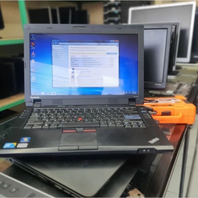 LAPTOP LENOVO TINKPAD SL410 CORE 2 DUO RAM 4GB HDD 160GB DVD WIFI BLUETOOTH LAYAR 14IN WIDE