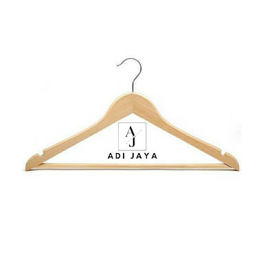 HANGER KAYU BAJU DEWASA + PALANG PREMIUM PAKET BESAR 140 PCS