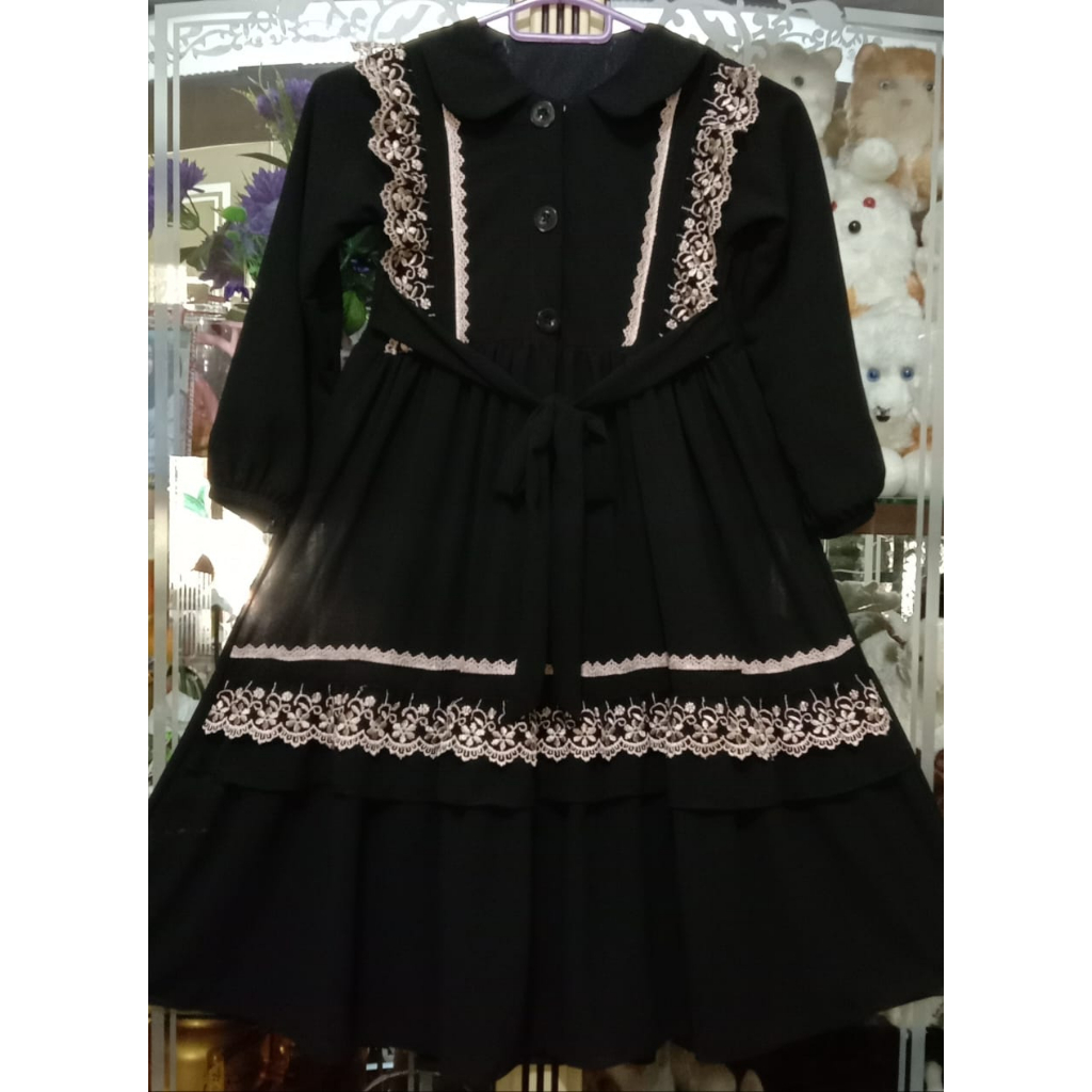 Dress RLD (Renda lis dada ) untuk anak perempuan usia 4/5 th # model terbaru