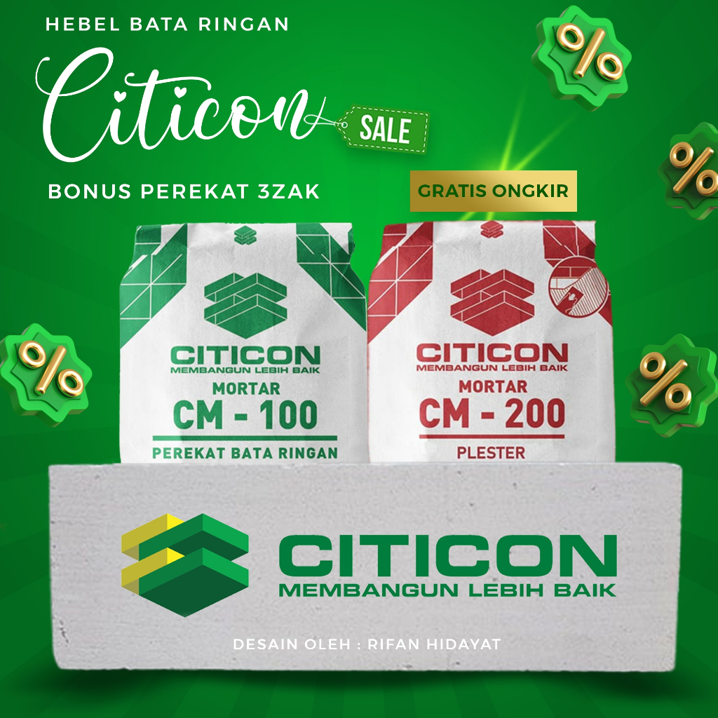 Bata Ringan - Hebel Citicon Untuk Wilayah Demak Jawa Tengah isi 11.52 kubik ~ herbel Perkubik